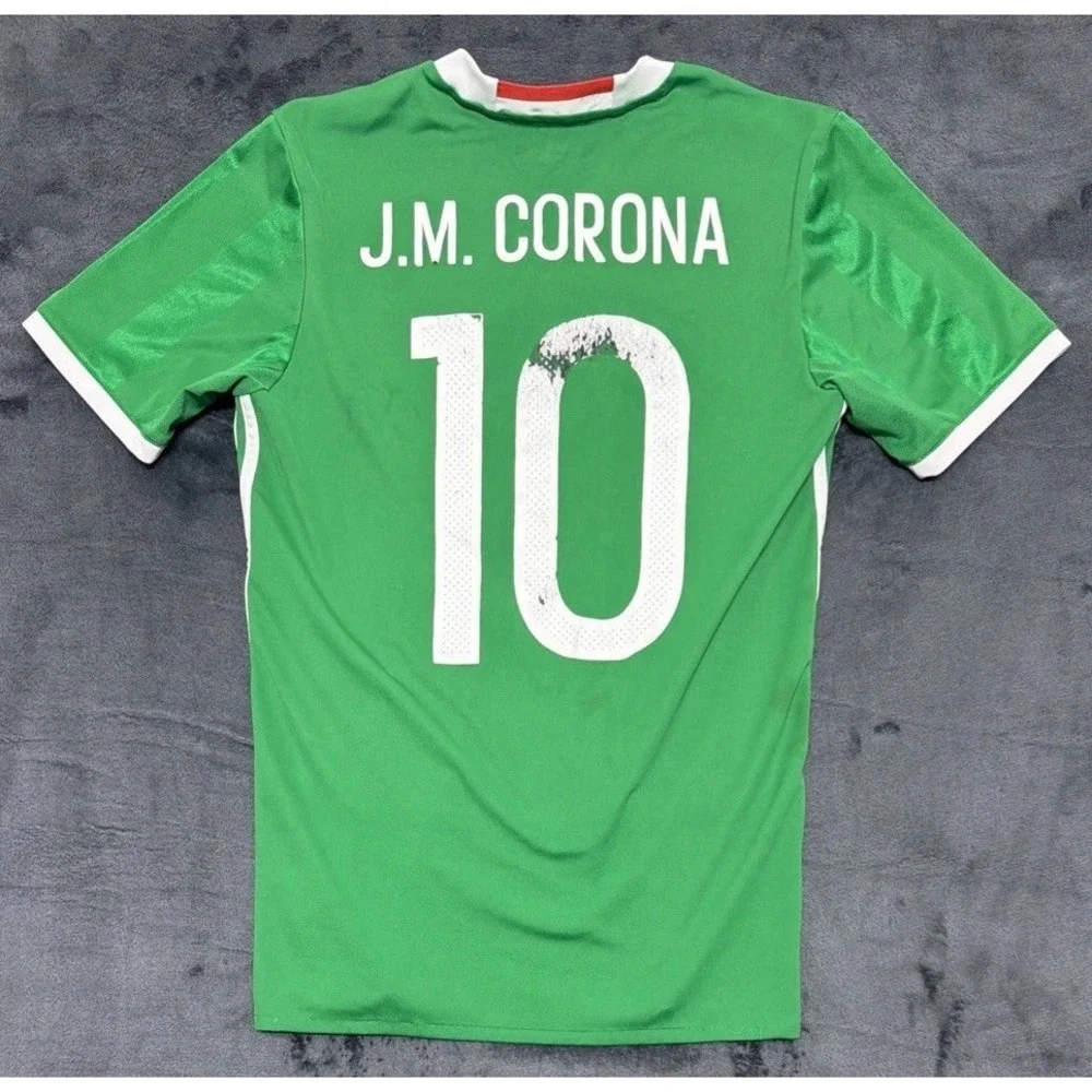 Mexico Adidas 2016/17 Home Jersey Green J.M. Corona #10 Sz. Small. Authentic